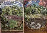 Brian Bourke, HEAD IN LANDSCAPE NO.1 and 2