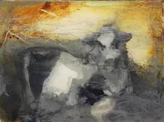 Untitled by Hughie O'Donoghue, sold Nov 2019