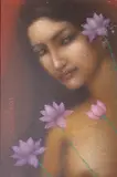 Suhas Roy, Radha, Mixed-Media on Paper pasted on Board