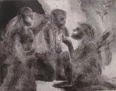 Vijay Bagodi, Untitled, Etching on paper
