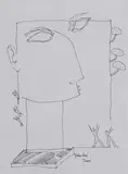 S. G. Vasudev, Untitled, Pen on paper