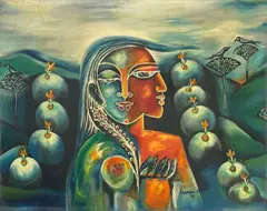 Laxman Pai, Untitled, Oil on canvas
