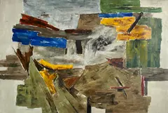 Ram Kumar, Landscape, Acrylic on canvas