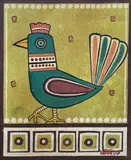 Jamini Roy, Untitled (Bird), Tempera on Board