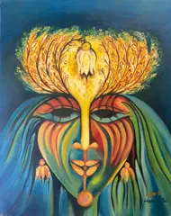 Laxman Pai, Untitled, Oil on Canvas Pasted on Board