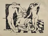 Rabin Mondal, Untitled, Ink on Paper