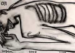 Jogen Chowdhury, Untitled (Wounded Man)