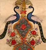 Queen Trishla's Dreams, Jain Narrative Scroll / Miniature Painting, Rajasthan