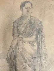 Satish Sinha, Lady in a Sari