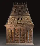 Veetu Koyil or Home Temple by Rare Wooden Model Of A South-indian Temple, south-India, c. 1800, sold Jun 2014