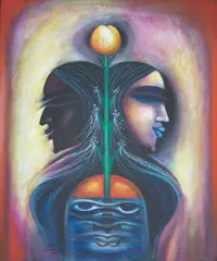 Laxman Pai, Illusion, Oil on canvas