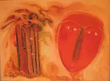 S. G. Vasudev, Untitled (He & She Series), Oil on canvas