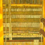 Rekha Rao, Nelly's Weave, Oil and acrylic on canvas