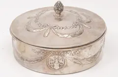 Silver Muffin Box, Untitled, Dimension: 8 in (dia)
