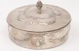 Silver Muffin Box, Untitled, Dimension: 8 in (dia)
