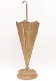 Bronze Umbrella Stand, In Louis Xvi style, gold gilted, Dimension: 36.5 in