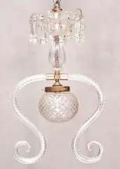 Ceiling Lamp, Finely cut glass, Dimension: 27 in