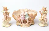 Porcelain Garniture, Three-piece set for a table