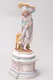 Porcelain Figure, A young wandering minstrel, Dimension: 18 in