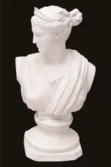 Parian Ware Bust, A female figure, Dimension: 12 in
