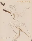 Duncan Grant, Dancer (Lydia), Pen and ink
