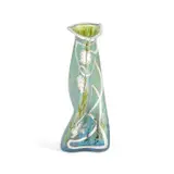 Loetz, A Loetz Art Nouveau Iridescent Glass Vase, silver overlay decoration of stylised flowering vines