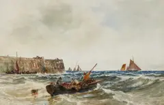 Thomas Bush Hardy, Heading Out To Sea, Watercolour