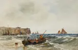 Thomas Bush Hardy, Heading Out To Sea, Watercolour
