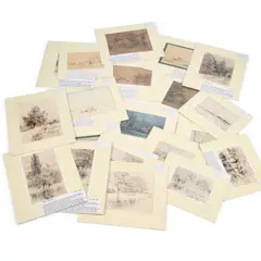George Rowe, , Henry Earp Snr (1831-1913) & Frank Wardle (Fl1882-1888) A Large Selection Of Drawings And Watercolours