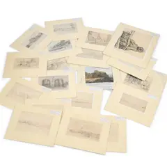 Frank Lewis Emanuel, , Ernest Sutton (1870-1944) & Norman Evill (Ex 1905-1936) A Large Collection Of Drawings And Watercolours