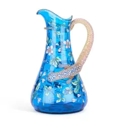 Mary Moser, A Large Moser Enamel Decorated Jug 19Th Century, glass