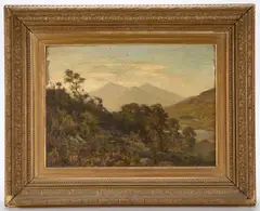 Mountain Landscape by Lionel Birch, Oil on canvas, sold Apr 2026