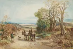 William Manners, 'The Homeward Path' And 'After Work, The Lowlands Near Kendal', Watercolour