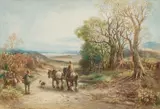 William Manners, 'The Homeward Path' And 'After Work, The Lowlands Near Kendal', Watercolour