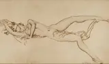 William Russell Flint, Nude Study Of A Woman, chalk