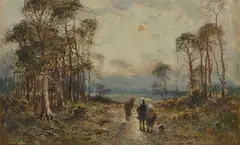 William Manners, Collecting Wood, Watercolour