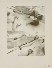 Jennifer Dickson, Death By Water, Two, lithograph etching Unframed