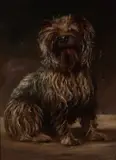 Tom Yarwood, Portrait Of A Terrier, 1895, Oil on canvas
