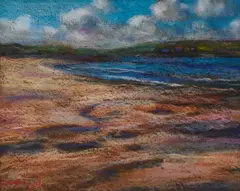 John Mackie, Coastal Scene, Pastel
