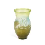 Émile Gallé (French, 1846–1904) An Aquatic Cameo Glass Vase by Émile Gallé, glass, sold Feb 2026