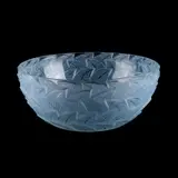 René Lalique (French, 1860–1945) An 'Ormeaux' Bowl by René Lalique, glass with blue staining, stencilled R, sold Feb 2026