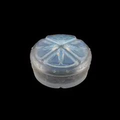 René Lalique, René Lalique (French, 1860–1945) A 'Quatre Papillons' Box And Cover, Designed 1911, glass