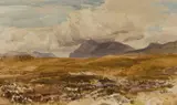 Thomas Collier, Moorland Landscape, Watercolour