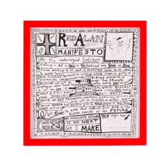 Grayson Perry, Red Alan Manifesto, Print on paper napkin