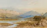 Cornelius Pearson, A Pair Of Scottish Landscapes, Loch Lomond And Loch Leven, 1861, Watercolour
