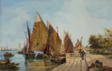 Thomas Bush Hardy, Venetian View, 1880, Watercolour