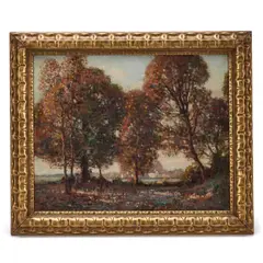 Stanley Royle, Autumn Landscape, Oil on canvas