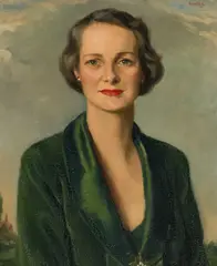Portrait Of A Lady by Frank Slater, Oil on canvas, sold Nov 2025