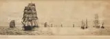 William Lionel Wyllie, Timber Ships, Etching