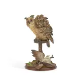 Franz Bergman, , A Cold-Painted Bronze Group Of An Owl And Prey Late 19Th/ Early 20Th Century